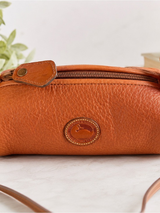 Dooney & Bourke Handbags - Dooney & Bourke Saddle Brown Pebble Leather Crossbody